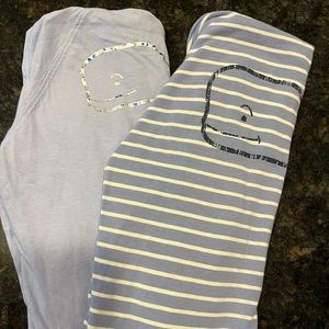 (2) GIRLS VINEYARD VINES HOODED PULLOVER SHIRTS (med 8-10)